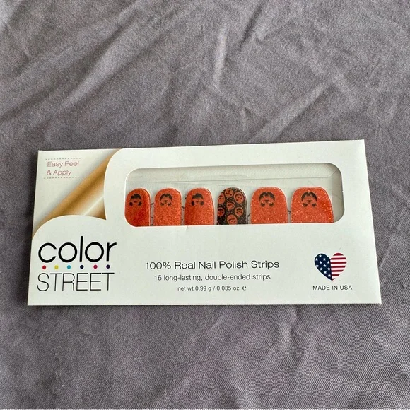 *Retired, HTF* Color Street: Oh My Gourd! | Halloween Orange Black Pumpkin - Picture 3 of 8